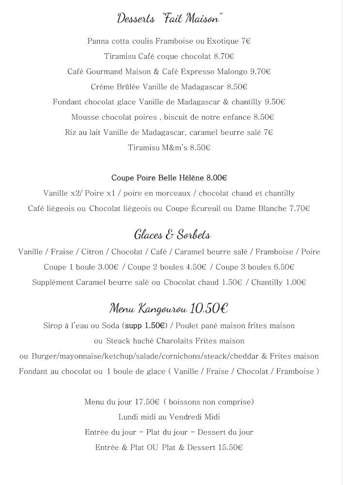 Le Jardin de Faustine - Menu Image 2